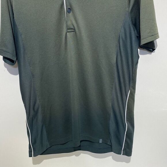 Nike Fit Dry Men's Athletic Colorblock Green / Blue Polo Shirt Size M - Picture 2 of 9